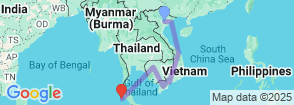 Golden Triangle Expedition 16 Days, Vietnam, Cambodia, Thailand Map