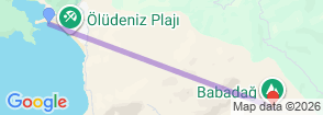Fethiye Oludeniz Paragliding Tour Map