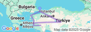 9 Days Turkey Culinary Tour Map