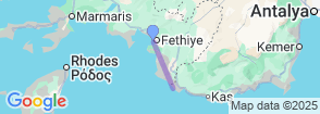 Canoeing Tour on Xanthos River & Patara Beach Day Trip from Fethiye Map