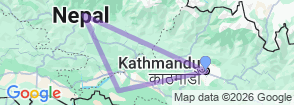 Soft Adventure Tour in Nepal Map