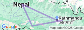 Nepal Luxury Tour Map