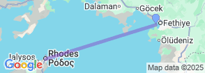Full-Day Rhodes Island Tour from Fethiye – Explore History, Culture & Beauty Map