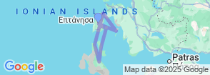Med Sailing in Greece - Ionian Sea Map