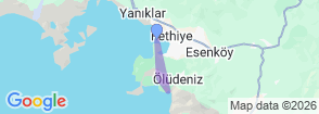 Daily Fethiye Kayakoy Village  & Oludeniz Beach Tour Map