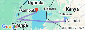 6 Days Kenya and Uganda Luxury Air Safari Map