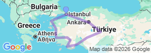 Magic Flying Carpet Tour 16 Day Tour From Turkey Map