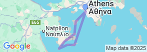 Med Sailing in Greece - Athens Map