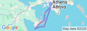 Sailing in Greece - Athens 8 Day  Map