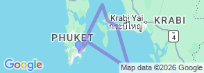 Sailing in Thailand 8 Days Map