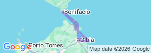 Sailing in Sardinia and Corsica 8 Days Map