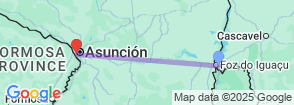 5 Days in Paraguay, From Iguazú Falls to Asunción Map