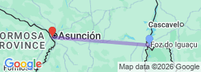 5 Days in Paraguay, From Iguazú Falls to Asunción Map