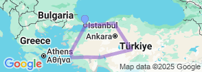 12 Days Turkish Cooking Tour Map
