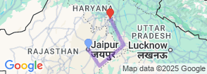 Tiger Safari With Taj Mahal Tour  From Jaipur - 3 Days Map