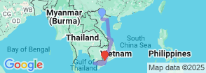 14 Days Vietnam In-Depth Cutural and Natural Adventure Map