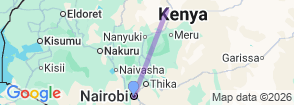 4-Day Samburu & Ol Pejeta Safari: Explore Kenya's Wildlife Wonders Map