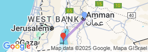 Petra & Wadi Rum Transport-Dead Sea from Amman (two nights) Map