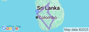 EXPLORE THE HIGHLIGHTS OF SRI LANKA Map