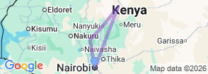 Explore Kenya's Wild Heart: 5-Day Samburu, Ol Pejeta & Aberdares Safari Map