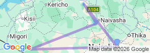 5 Days Lake Nakuru, Lake Naivasha and Maasai Mara All Inclusive Safari Map