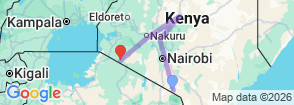 10 Days Best of Kenya Luxury Safari Holiday on 4x4 Landcruiser Jeep Map