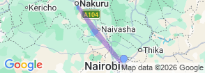 3 Days Bird Watching Safari : Lake Bogoria, Lake Naivasha & Lake Nakuru park Map