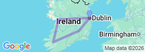 Best of Ireland Tour 6 Nights 7 Day Map