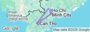 Full Day Mekong Delta and Cu Chi Deluxe Tour from Saigon Map