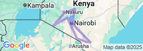 14 Days Best of Kenya Wildlife Private Luxury Safari Map