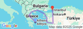Best Tour of Greece and Turkey 12 Day Tour Map