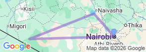 5 Days Highlight of Kenya's Wildlife, Sceneries and Culture(Maasai Mara, L.Naivasha,Solio) Map