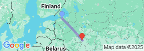 Classic  Tour 8 Days  St.Petersburg & Moscow Map
