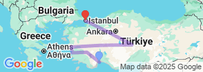 12 Day Tour Turkey Antalya Pamukkale Ephesus Cappadocia Istanbul Map