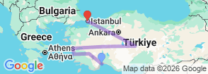 12 Day Tour Turkey Antalya Pamukkale Ephesus Cappadocia Istanbul Map