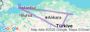 Online Hot Discount Package 8 Day Istanbul Cappadocia & Tokat City Tour Map