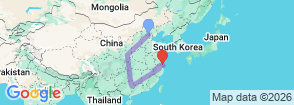 Colorful China from Great Wall to Water Towns - Customizable Map