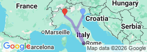 Italy Grand Tour 10 Days 9 nights Map