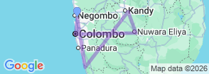 Signature Sri Lanka 08 Days Map