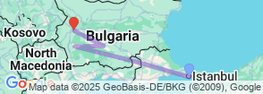 Best Tour of in Turkey and Bulgaria 5 Day Map
