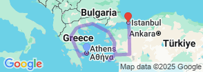 15 Day  Greece  and Turkey Tour From Athens Map