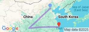 China’s Panda Encounter and Yangtze Cruise - Customizable Map