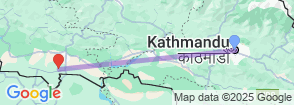 Kathmandu to Bhairahawa ( Lumbini ) Flight Map