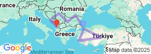Balkan Tours Turkey Romania Bulgaria Serbia Bosnia Albania Croatia 15 Day 14 Night Map