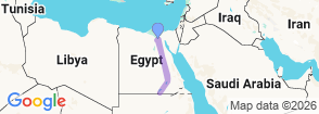 8-Day tour Egypt heart Cairo pyramids and cruise Map