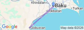 Baku and Gabala 5 Day Tour Azerbaijan City and Mountain Experience Map