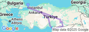 Biblical Turkey Old & New Testimony 10 nights 11 Days Map