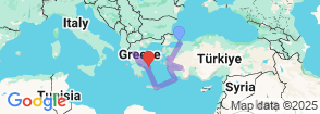 Cradle of the Holy lands Turkey - Greece  15 Nights 16 Days Map