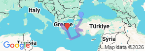 Cradle of the Holy lands Turkey - Greece 15 Nights 16 Days Map