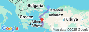 Ephesus Meeting Tour  9 Nights 10 Days Map